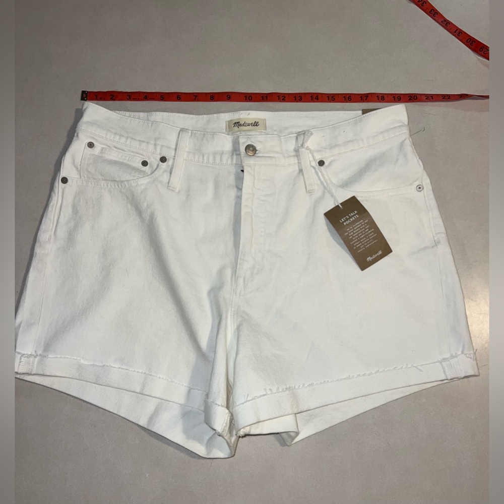 NWT Madewell Shorts Plus Size 34 White